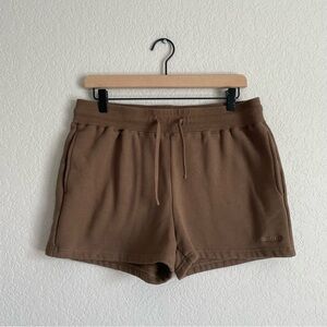 Sacre Shorts Womens Large Brown Fleece Style
